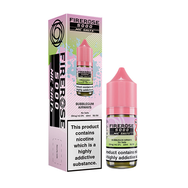 FIREROSE 5000 Bubblugum Airways Nicotine Salt