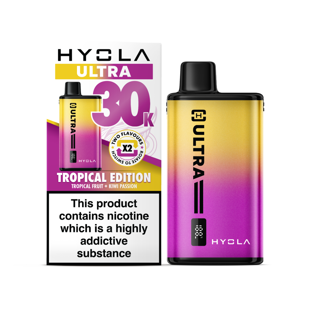 Hyola ultra 30k tropical edition vape device and box.