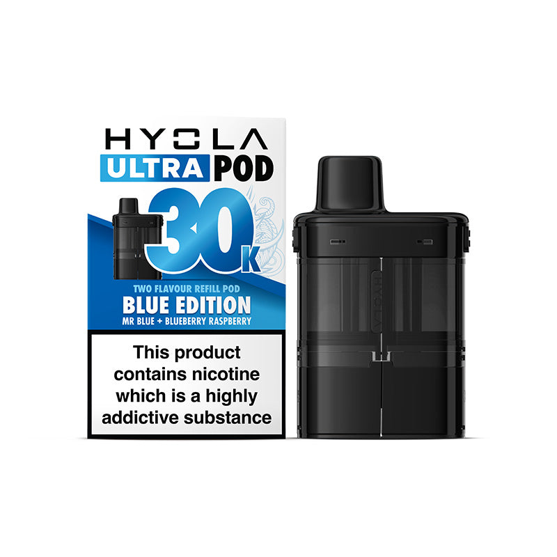 Hyola ultra 30k blue edition refill pack and box variant.