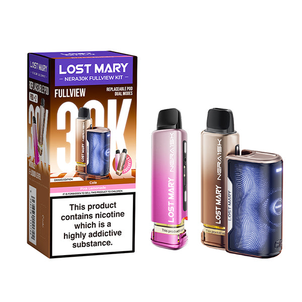 drinks edition Lost Mary nera 30k fullview pod kit