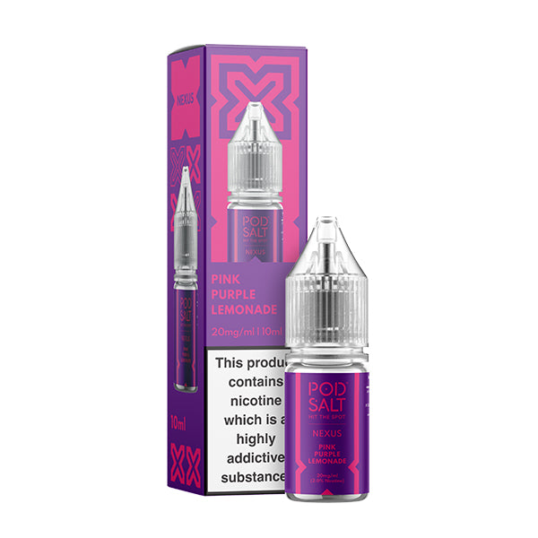 Pod Salt Nexus pink purple lemonade Nic Salt