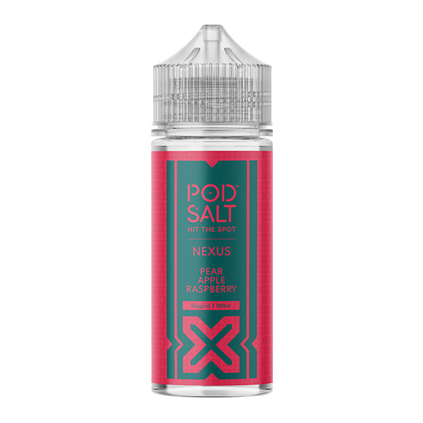 Pod Salt Nexus Pear Apple Raspberry Short Fill E-Liquid - 100ml