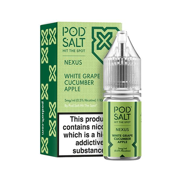 Pod Salt sweet white grape cucumber apple Nicotine Salt
