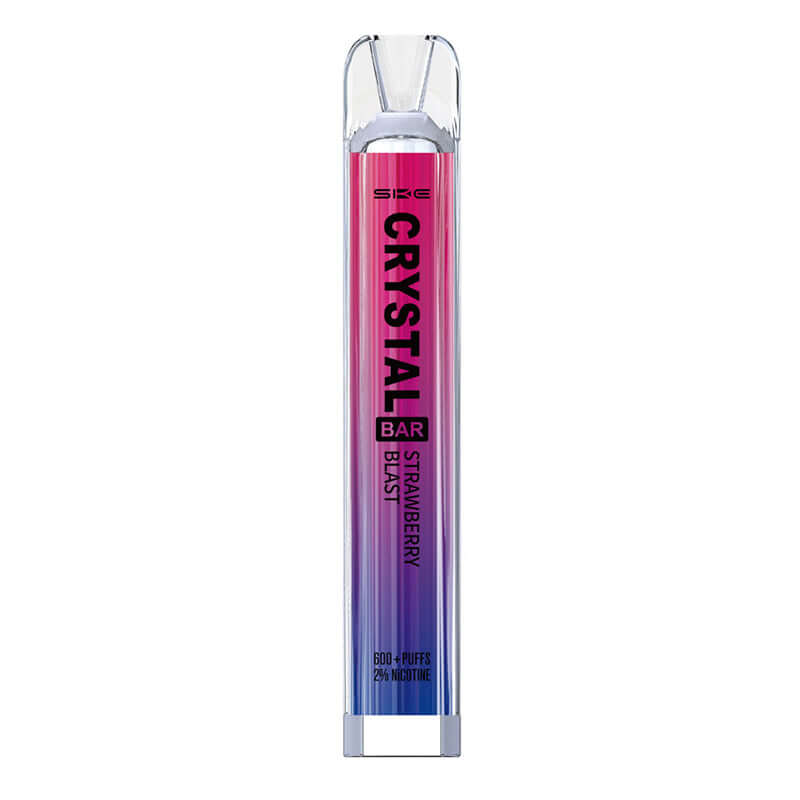 SKE original strawberry blast pod kit 600 Puffs device on a white background.