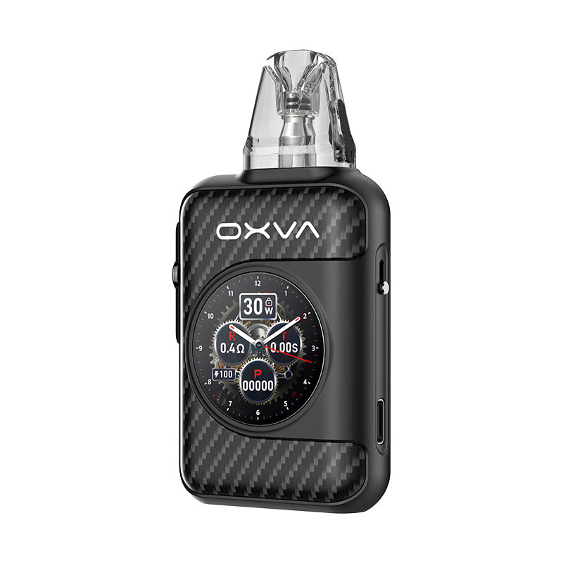 Oxva xlim SQ pro 2 black carbon variant pod kit device.