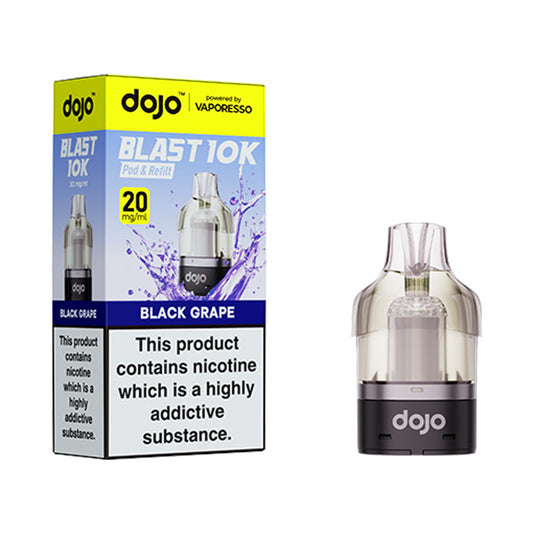 Dojo blast 10k black grape prefilled replacement pod.