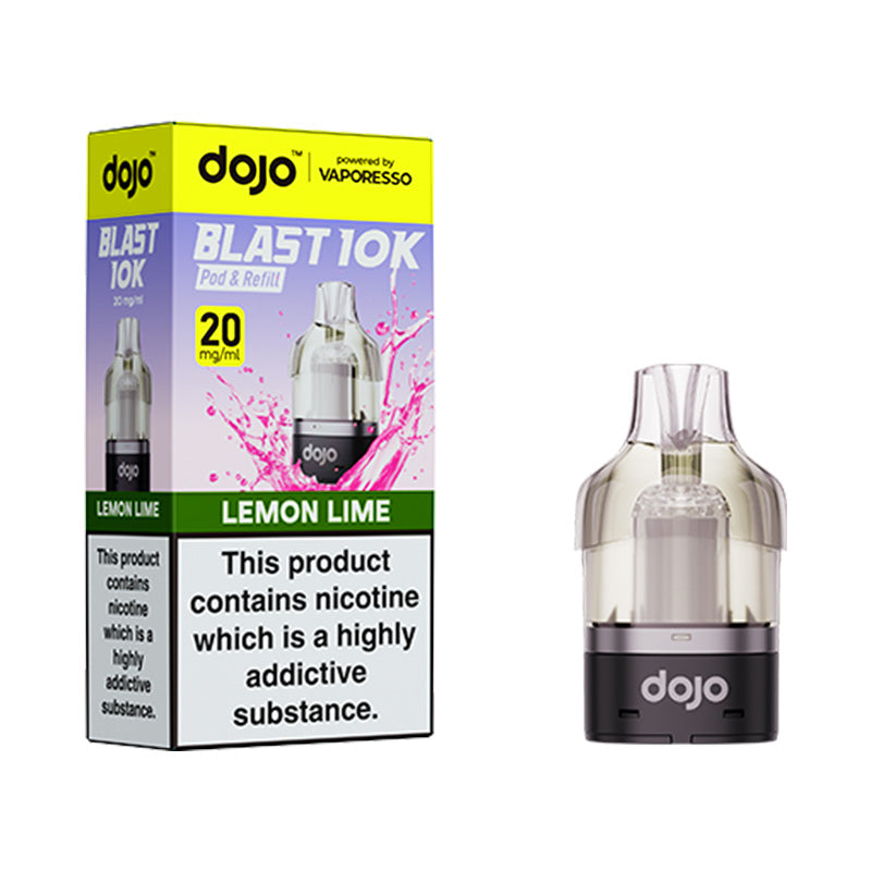 Dojo blast 10k lemon lime prefilled replacement pod.