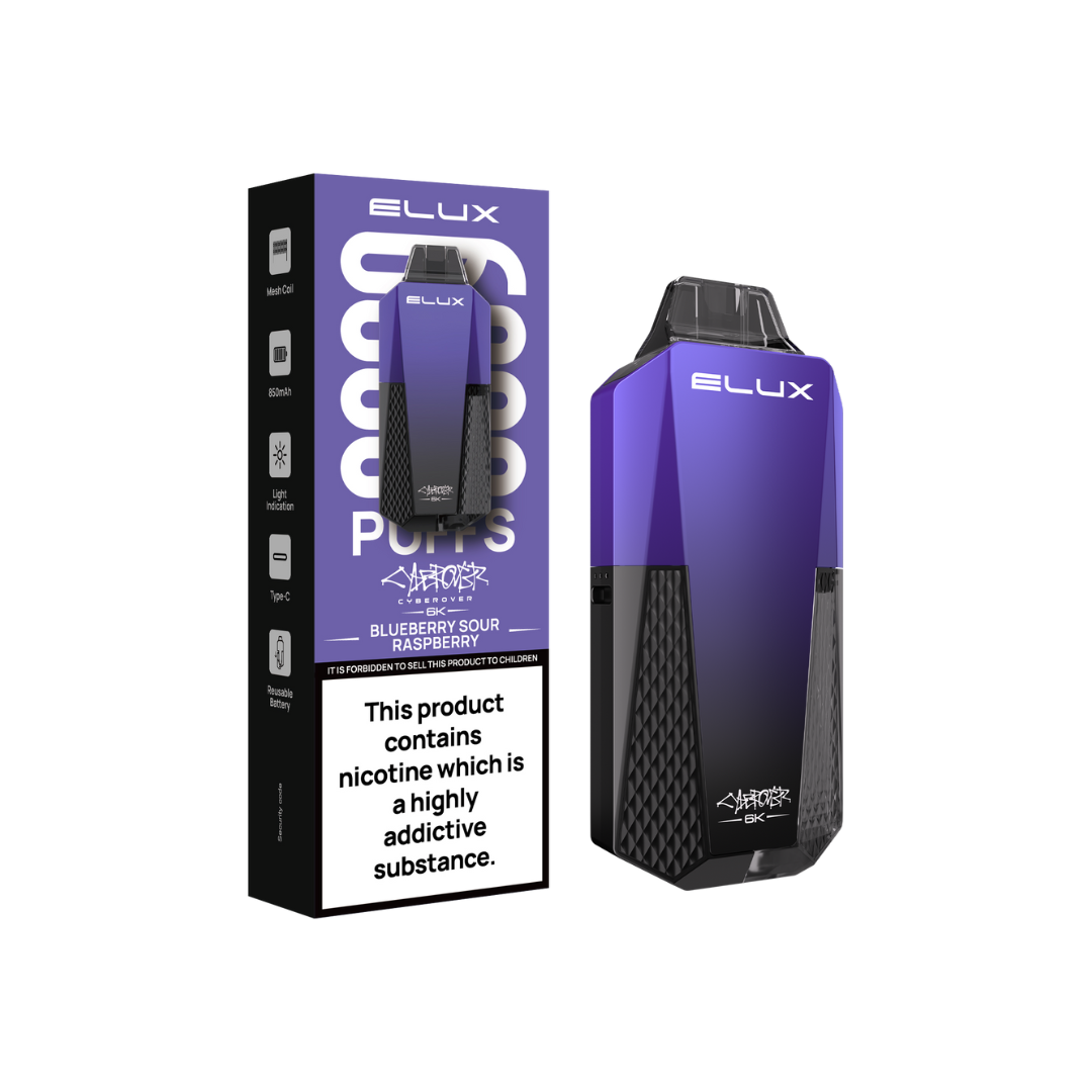 elux-cyberover-6k-blueberry-sour-raspberry-disposable-vape-kit-variant