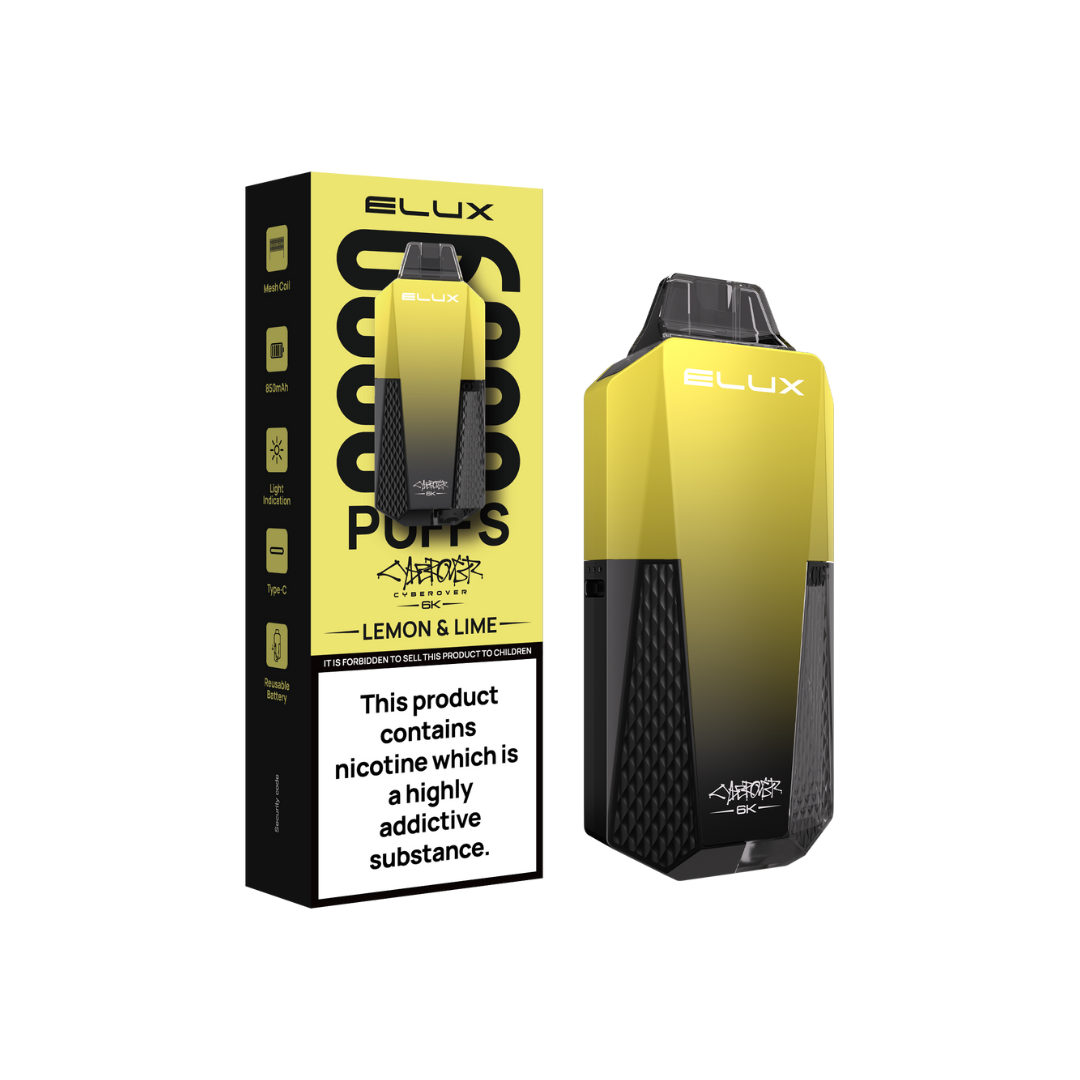 elux-cyberover-6k-lemon-and-lime-disposable-vape-kit-variant