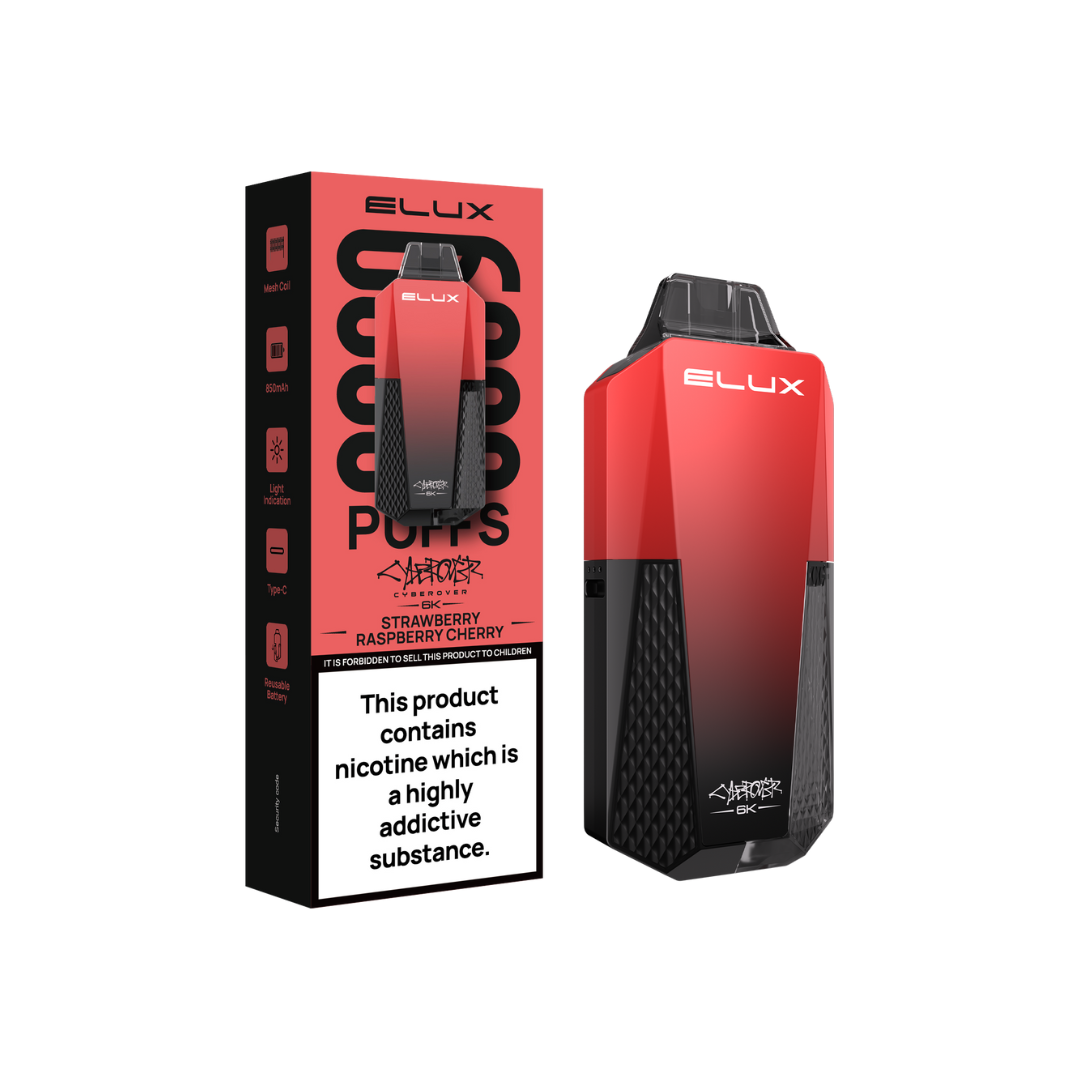 elux-cyberover-6k-strawberry-raspberry-cherry-disposable-vape-kit-variant