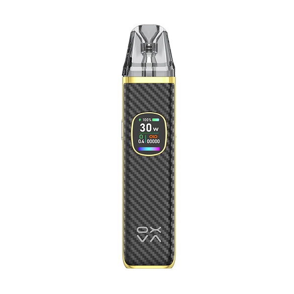 oxva-xlim-pro-2-pod-vape-kit-black-carbon-colour-front-angle-variant