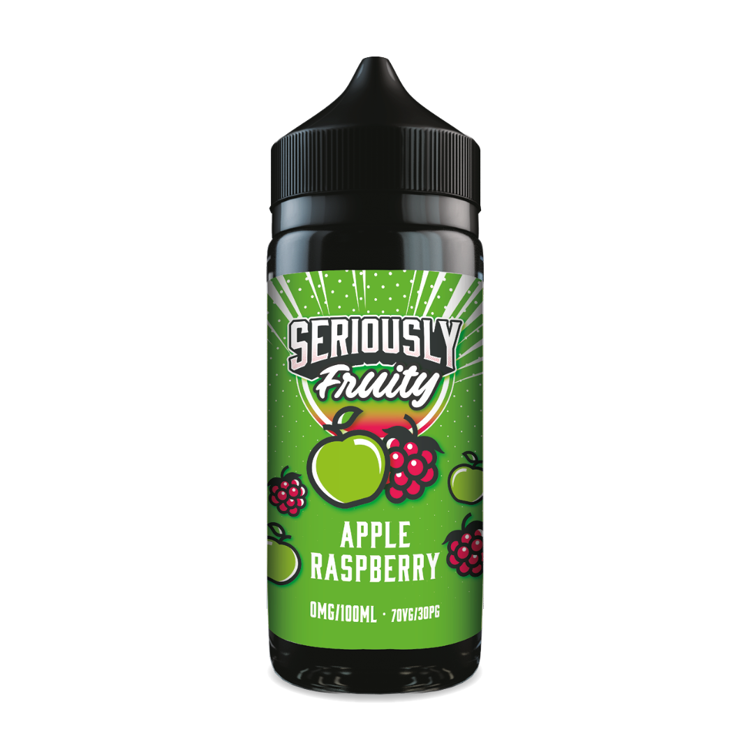 seriously_fruity_apple_raspberry_shortfill_by_doozy_vape_co_100ml_e_liquid_front_angle