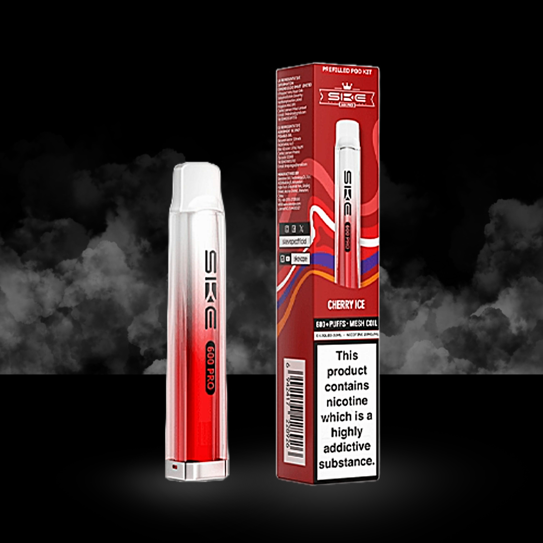 ske 600 pro cherry ice flavour pod kit box and device.