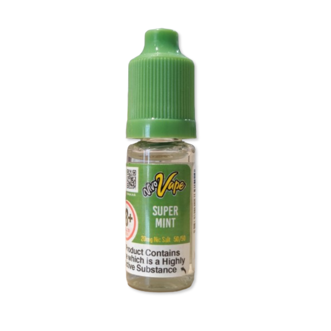 vivo_vape_bar_salts_super_mint_flavour_10mg_20mg_nic_salt_e-liquid_10ml_front_angle