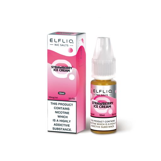 ELFLIQ Strawberry Ice Cream Nicotine Salt