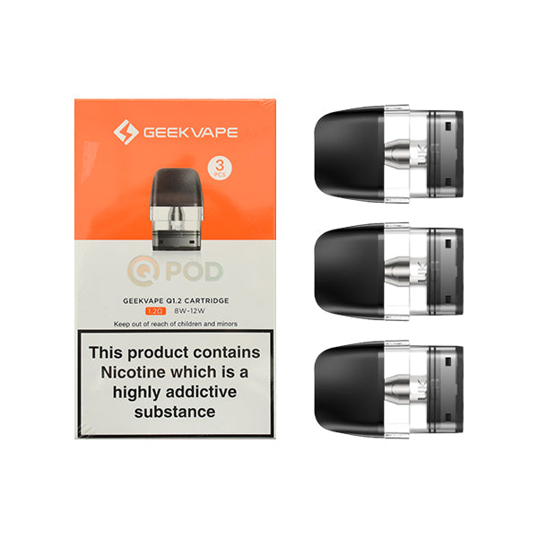 Geek_Vape_Q_Replacement_Cartridges_2ml_Capacity_ Strength_3_Pack_For_Mouth-to-Lung_MTL_Vaping_Compatible_With_Sonder_Q_Wenax_Q_Kits_1.2_Ohm_Coil_variant