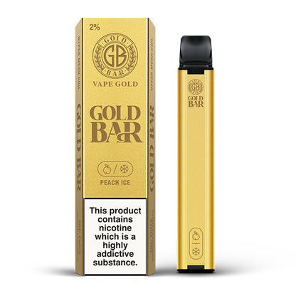 GOLD BAR 600 DISPOSABLE Peach-Ice