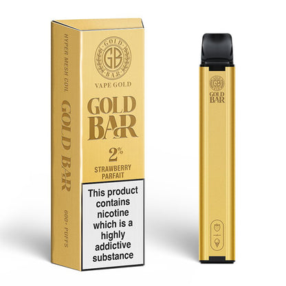 GOLD BAR 600 DISPOSABLE Strawberry-Parfait