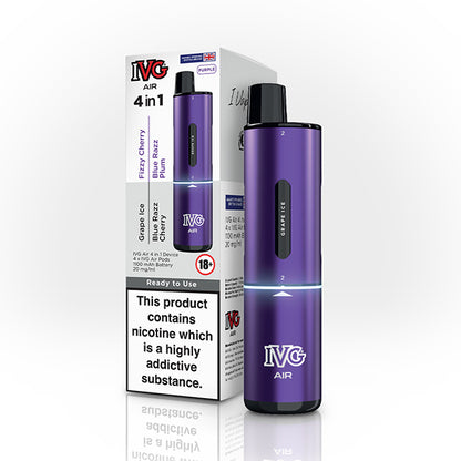 IVG-AIR-4in1-pod-vape-kit-purple-edition-device-and-box-image-variant