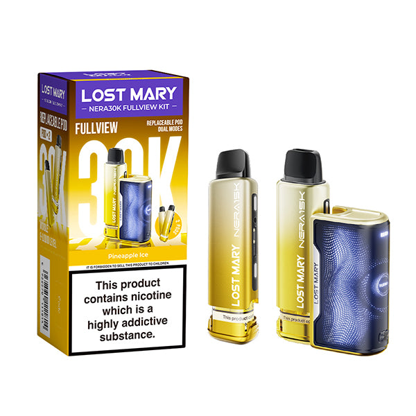 Pineapple Ice Lost Mary nera 30k fullview pod kit