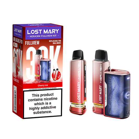 Cherry Ice Lost Mary nera 30k fullview pod kit