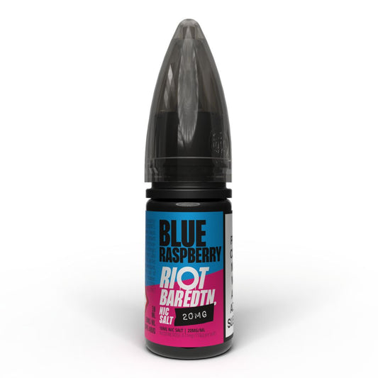 riot_squad_nic_salt_e_liquid_10ml_blue_raspberry_bottle_showing_50vg_50pg_ratio_with_5mg_10mg_or_20mg_nicotine_strength_for_mtl_vaping blue raspberry Nicotine Salt_variant