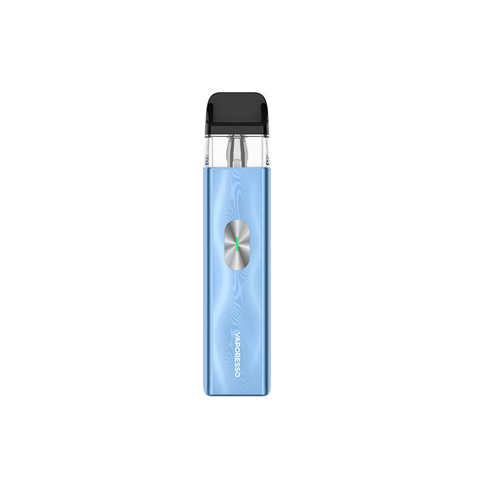 vaporesso_xros_4_mini_vape_kit_ice_blue_showing_compact_aluminium_body_with_1000mah_battery_usb-c_charging_and_adjustable_mtl_rdtl_airflow_variant