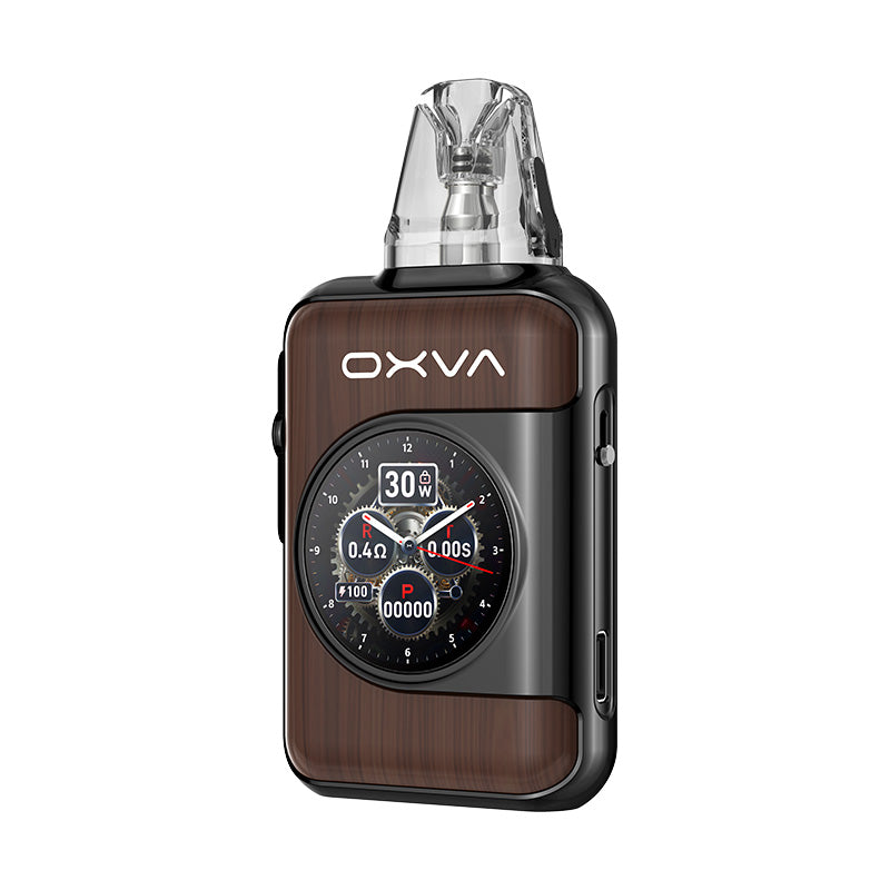 Oxva xlim SQ pro 2 brown wood variant pod kit device.