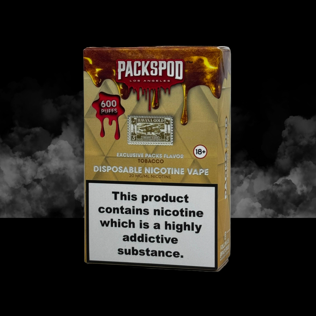 Packspod by Packwoods Disposable Vape - 600 Puffs, 2ml/20mg