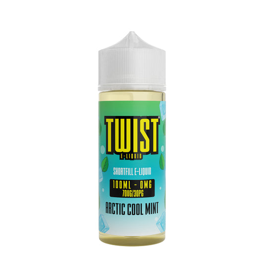 twist-0mg-arctic-cool-mint-100ml-shortfill-e-liquid-bottle-front-angle