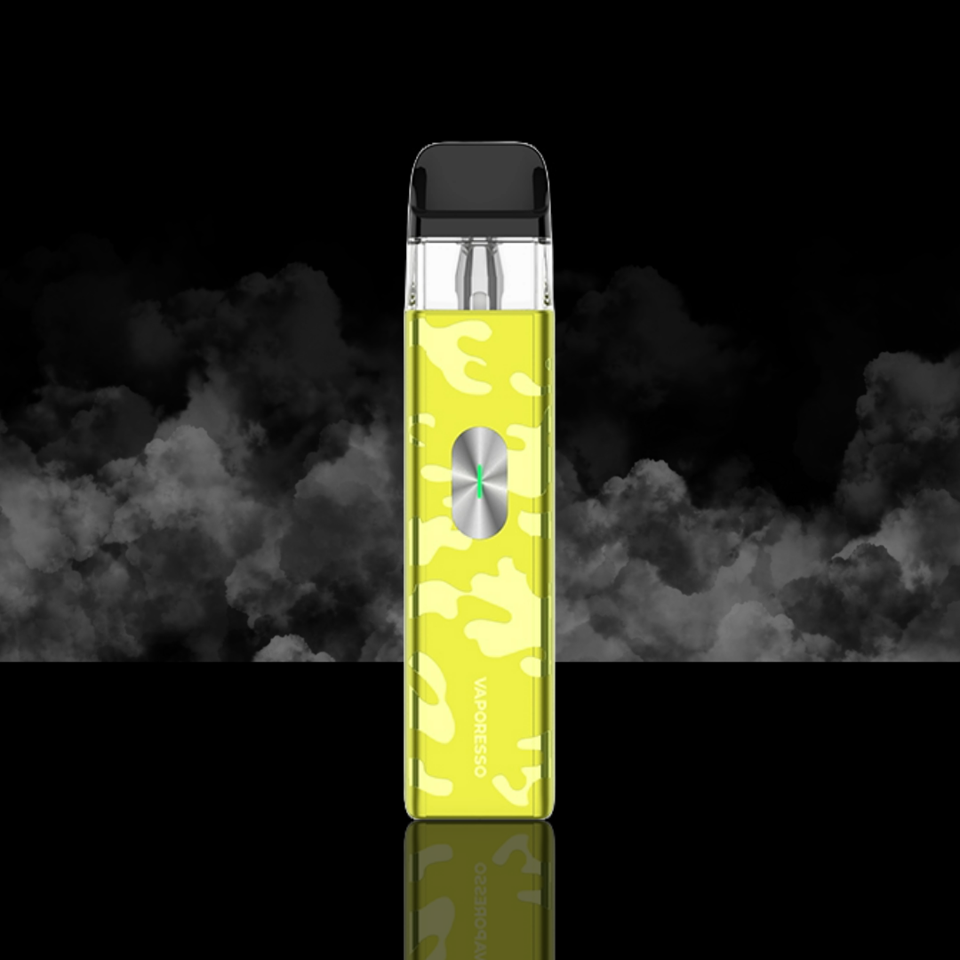 vaporesso_xros_4_mini_vape_kit_camo_yellow_showing_compact_aluminium_body_with_1000mah_battery_usb-c_charging_and_adjustable_mtl_rdtl_airflow_variant