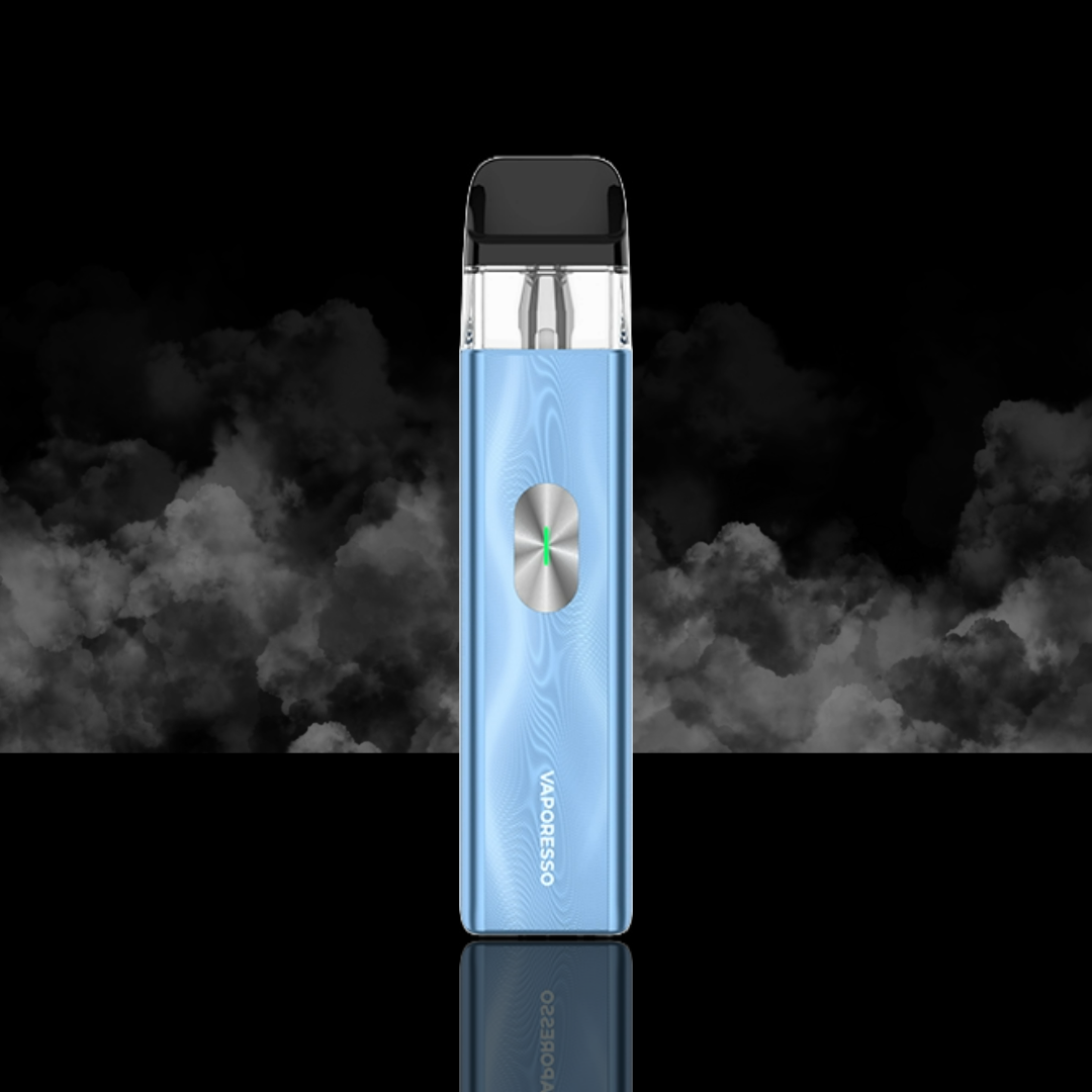 vaporesso_xros_4_mini_vape_kit_ice_blue_showing_compact_aluminium_body_with_1000mah_battery_usb-c_charging_and_adjustable_mtl_rdtl_airflow_variant