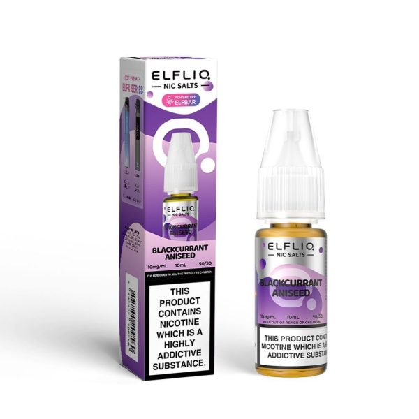 Blackcurrant Aniseed Nic Salt By Elfliq