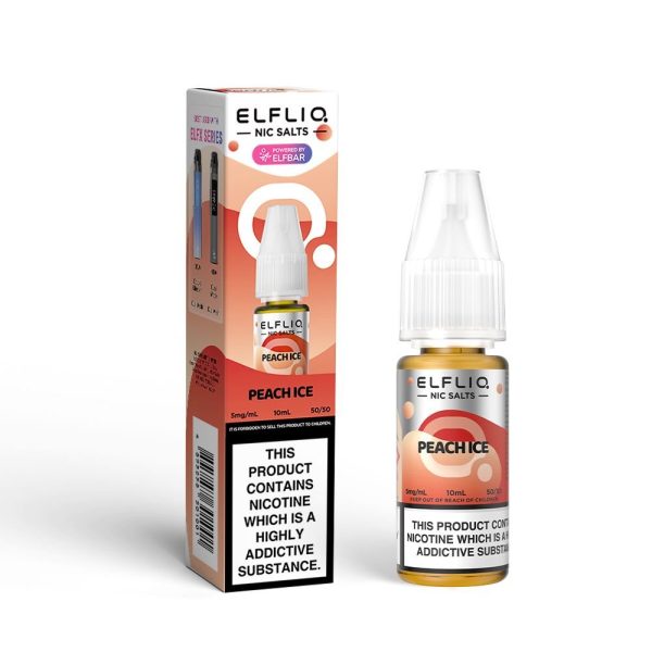 Peach Ice Nic Salt By Elfliq