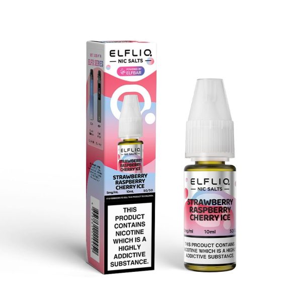 Strawberry Raspberry Cherry Ice Nic Salt By Elfliq