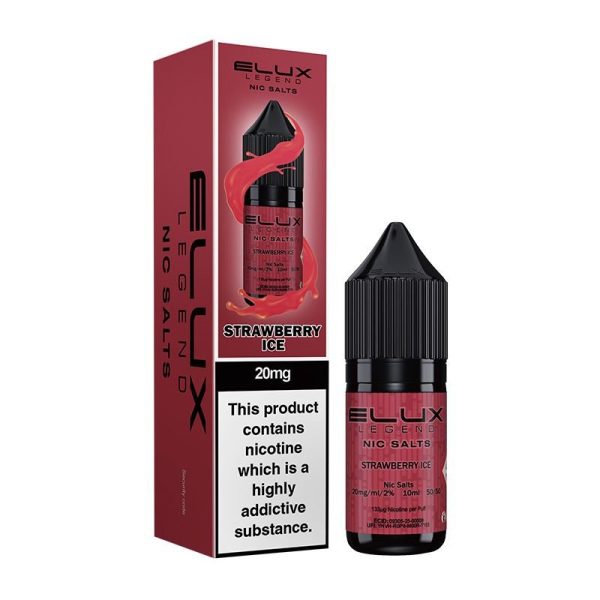 Strawberry Ice Nic Salt by Elux Legend