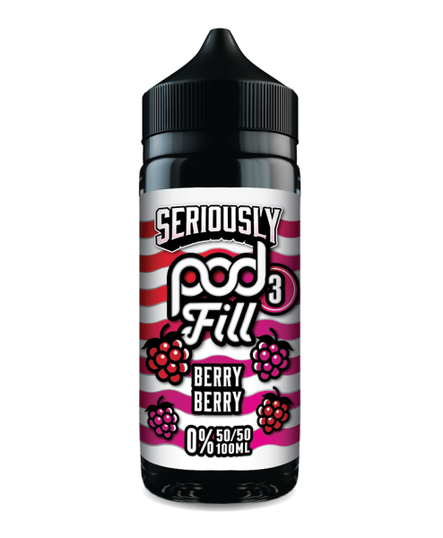 Seriously Pod Fill 3 Berry Berry E-liquid 100ml 50VG 50PG shortfill bottle