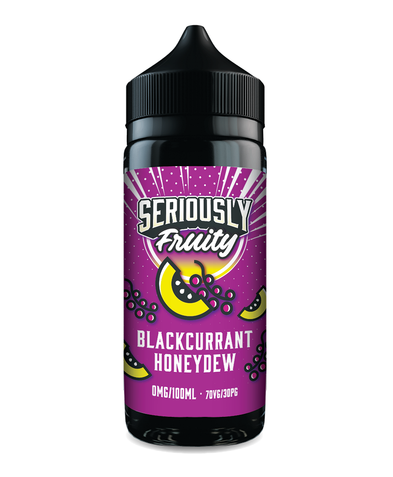 Seriously Fruity Blackcurrant Honeydew E-liquid 100ml bottle 70VG 30PG shortfill vape juice Seriously Fruity Blackcurrant Honeydew E-liquid 100ml bottle 70VG 30PG shortfill vape juice