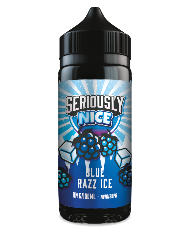 Seriously Nice Blue Razz Ice E-liquid 100ml 70VG 30PG shortfill bottle Seriously Nice Blue Razz Ice E-liquid 100ml 70VG 30PG shortfill bottle