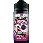 Seriously Fusionz Cherry Sour Raspberry E-liquid 100ml 70VG 30PG shortfill bottle