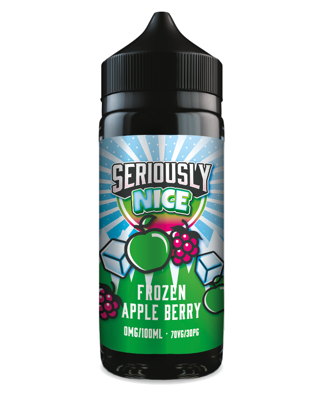 Seriously Nice Frozen Apple Berry E-liquid 100ml 70VG 30PG shortfill bottle Seriously Nice Frozen Apple Berry E-liquid 100ml 70VG 30PG shortfill bottle