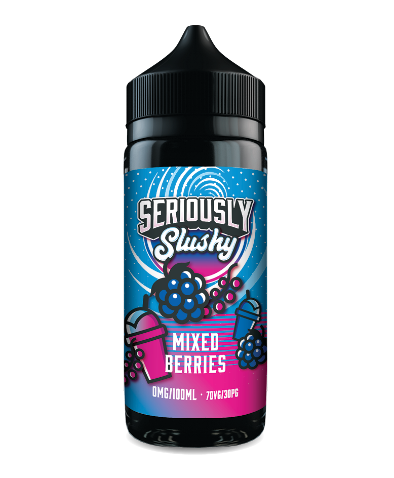 Mixed-Berries-Seriously-Slushy-100ml Seriously Slushy Mixed Berries E-liquid 100ml 70VG 30PG shortfill bottle