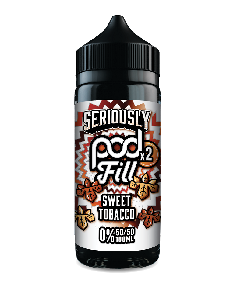 Sweet-Tobacco-Seriously-PodFill-x2-100ml Seriously Pod Fill 2 Sweet Tobacco E-liquid 100ml 50VG 50PG shortfill bottle