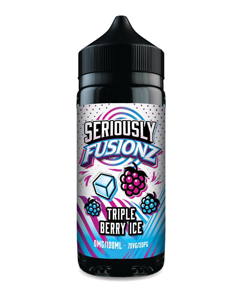 Seriously Fusionz Triple Berry Ice E-liquid 100ml 70VG 30PG shortfill bottle Seriously Fusionz Triple Berry Ice E-liquid 100ml 70VG 30PG shortfill bottle