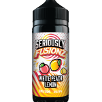 Seriously Fusionz White Peach Lemon E-liquid 100ml 70VG 30PG shortfill bottle
