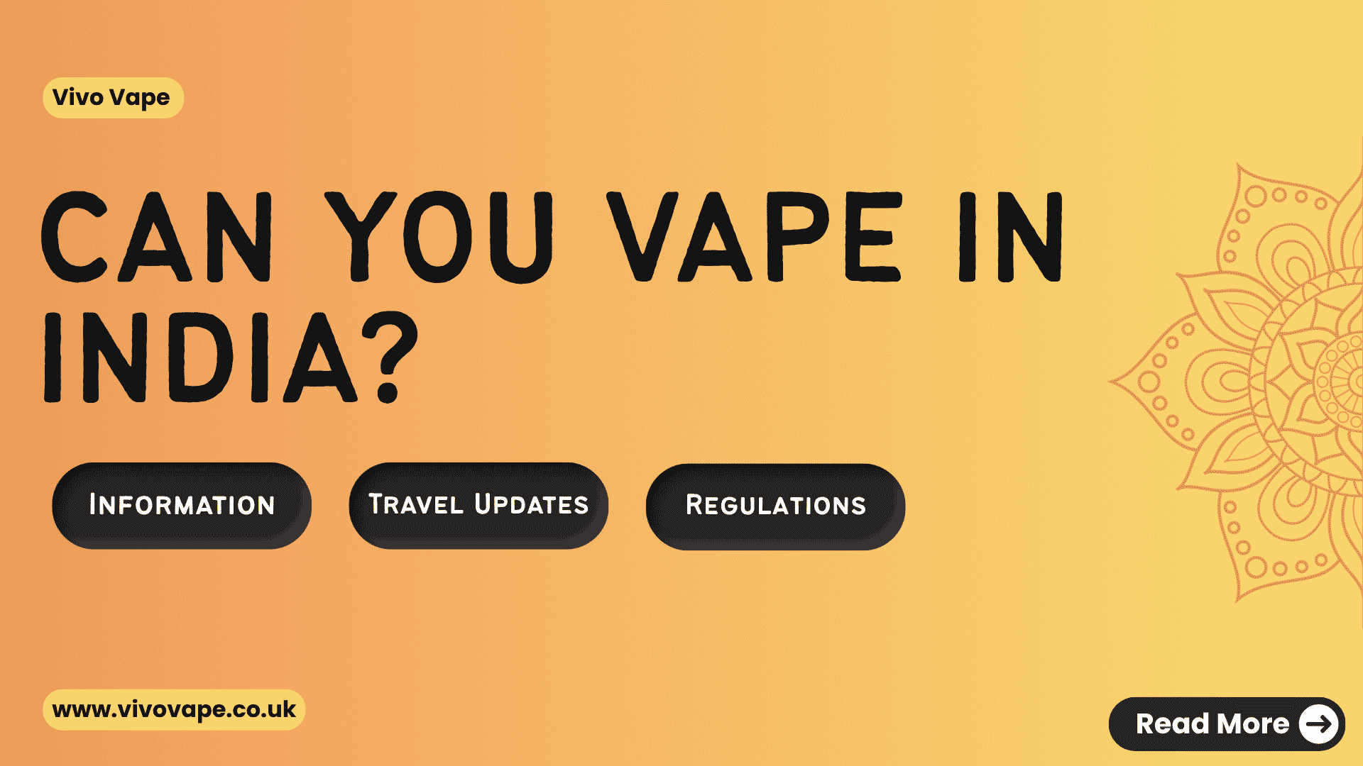 Can you vape in India?