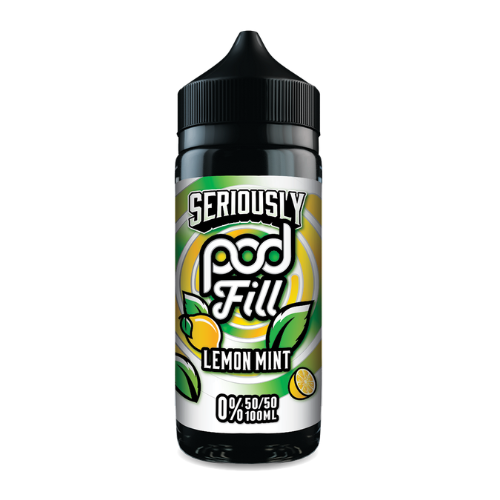 Seriously Pod Fill Lemon Mint Shortfill E-Liquid by Doozy Vape Co