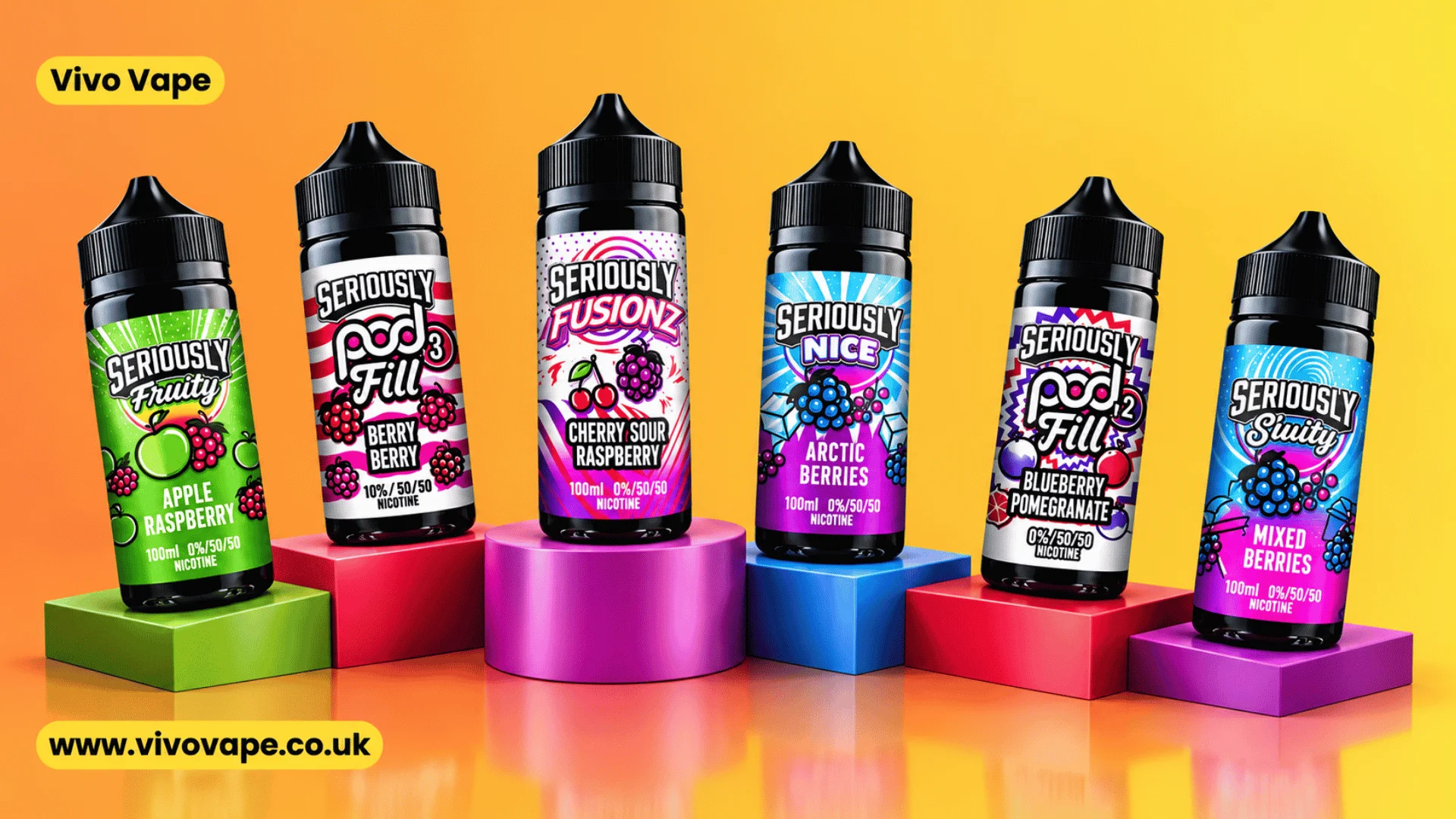 Doozy Vape Co Shortfill 100ml e-liquid bottles at Vivo Vape
